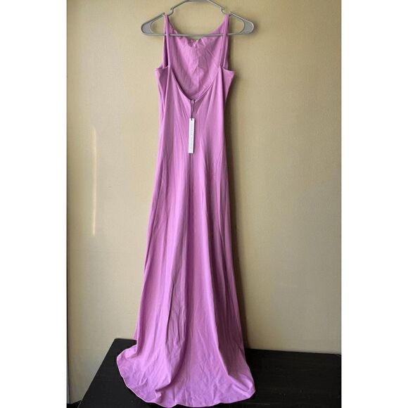 Susan Monaco High Low Open Back Maxi Dress in Pansy Size Medium - Picture 2 of 2